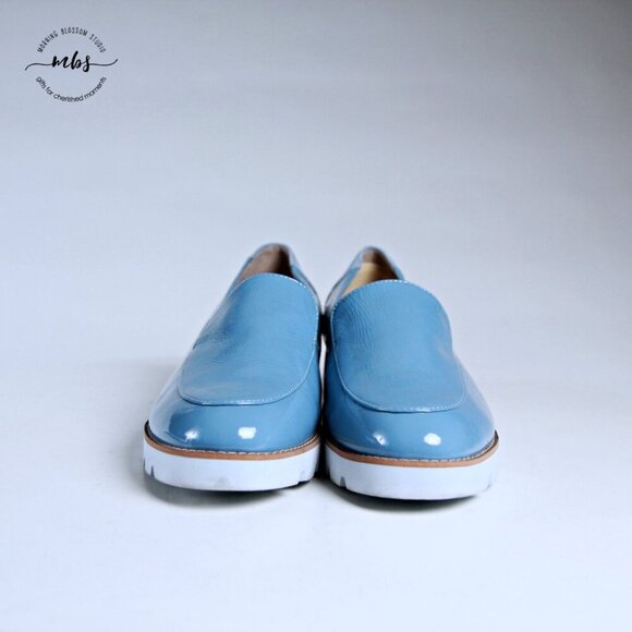 Vionic Kensley Lug Sole Slip Ons Blue Women 11 - Picture 2 of 14